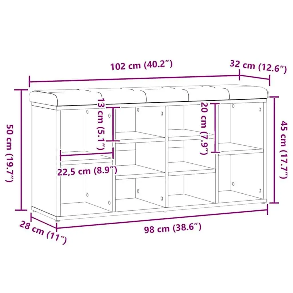 Shoe Bench for Entryways