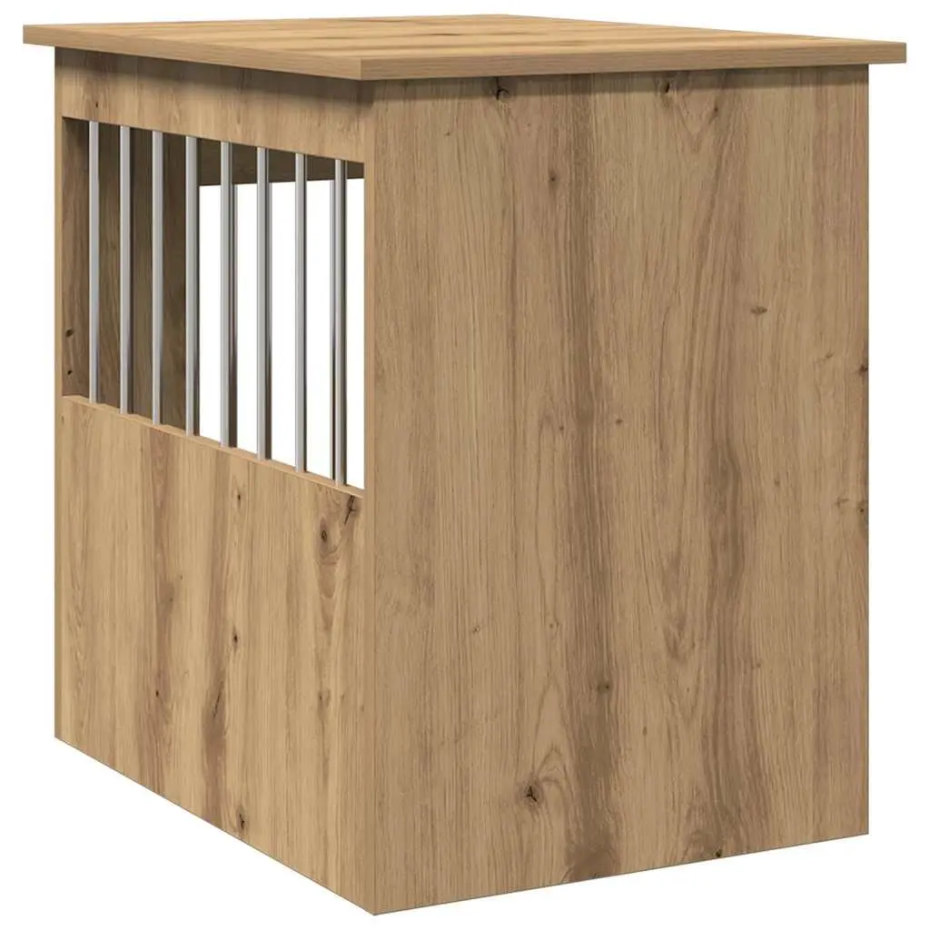 Dog Crate Furniture End Table Pet Kennel House Cage Brown Engineered Wood