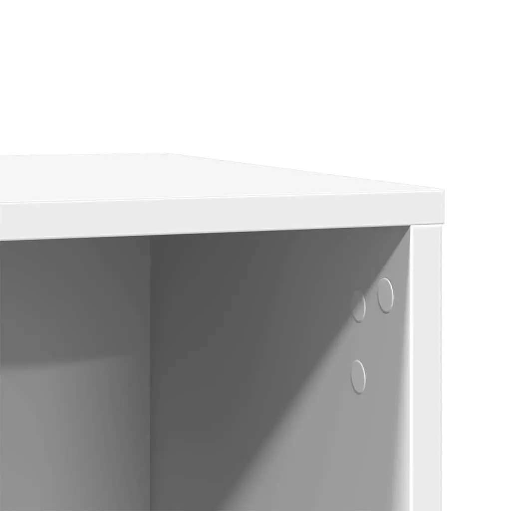 Cat Litter Box Enclosure Cabinet White Engineered Wood Hidden Furniture Storage