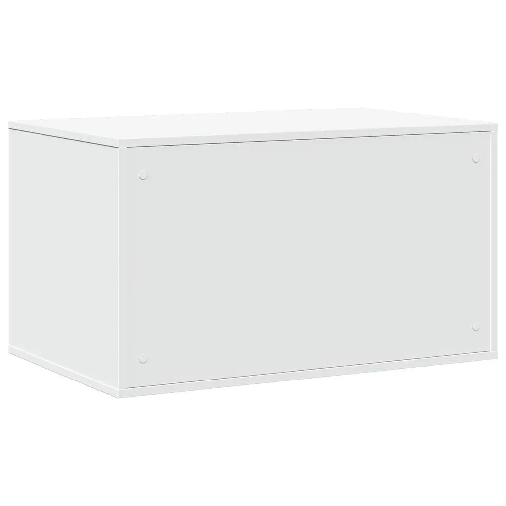 Cat Litter Box Enclosure Hidden Cabinet White 80x50x45cm