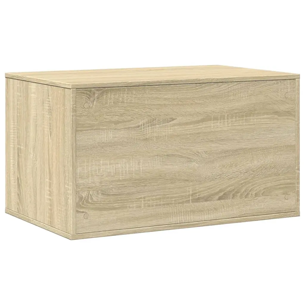Cat Litter Box Enclosure Brown Engineered Wood Side Table Storage Cabinet 80 x 50 x 45 cm