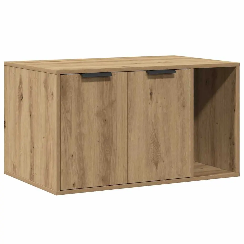 Cat Litter Box Enclosure Furniture Hidden Design Brown Side Table Cabinet