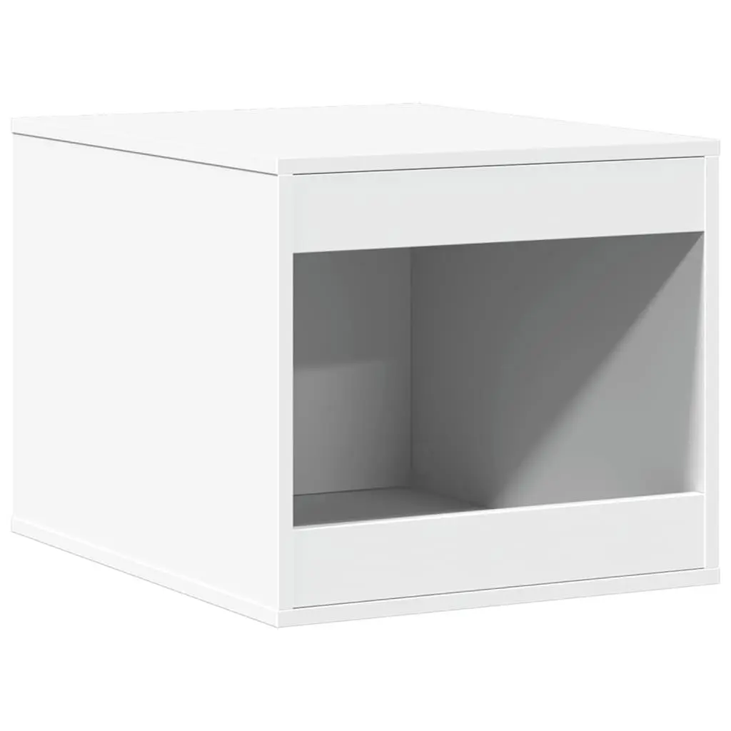 Cat Litter Box Enclosure Furniture White 47x59x42cm Hide Storage Cabinet