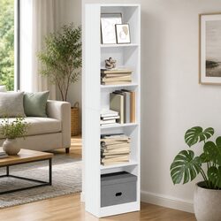 Your Ideal White Bookcase 40x24x176 cm for Home Organization