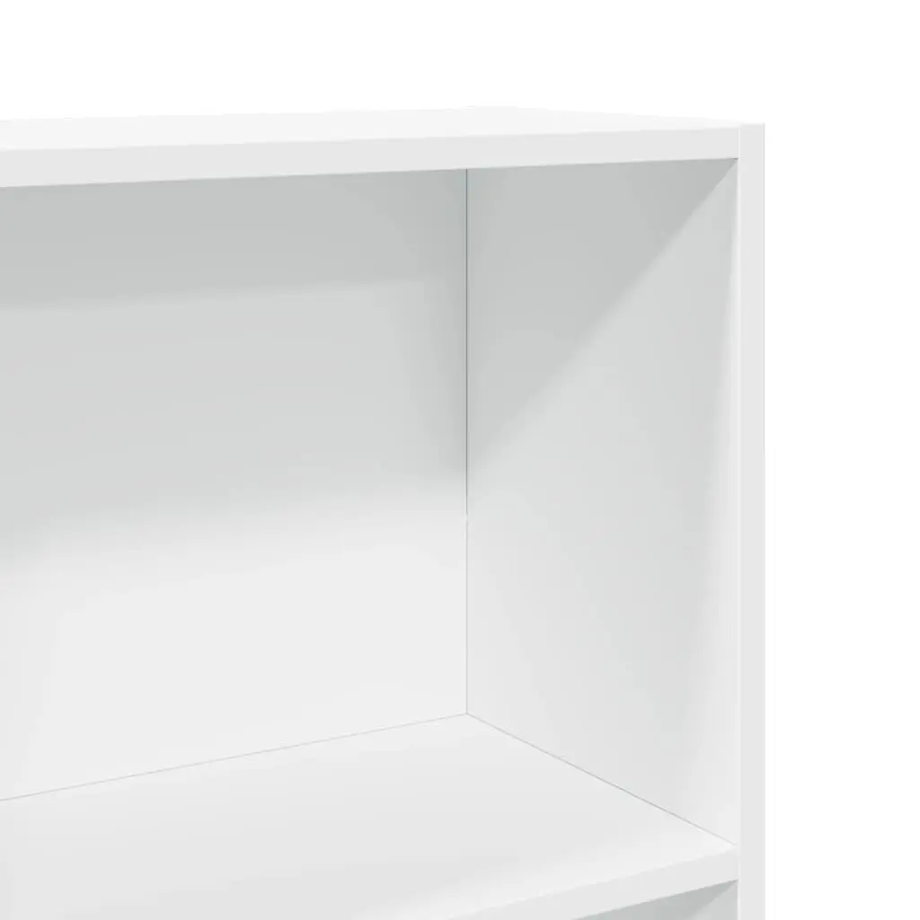 White Bookcase 40x24x176 cm for Home Organization