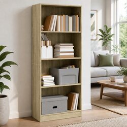 Your New Favorite Bookcase: Brown Open Shelf Unit