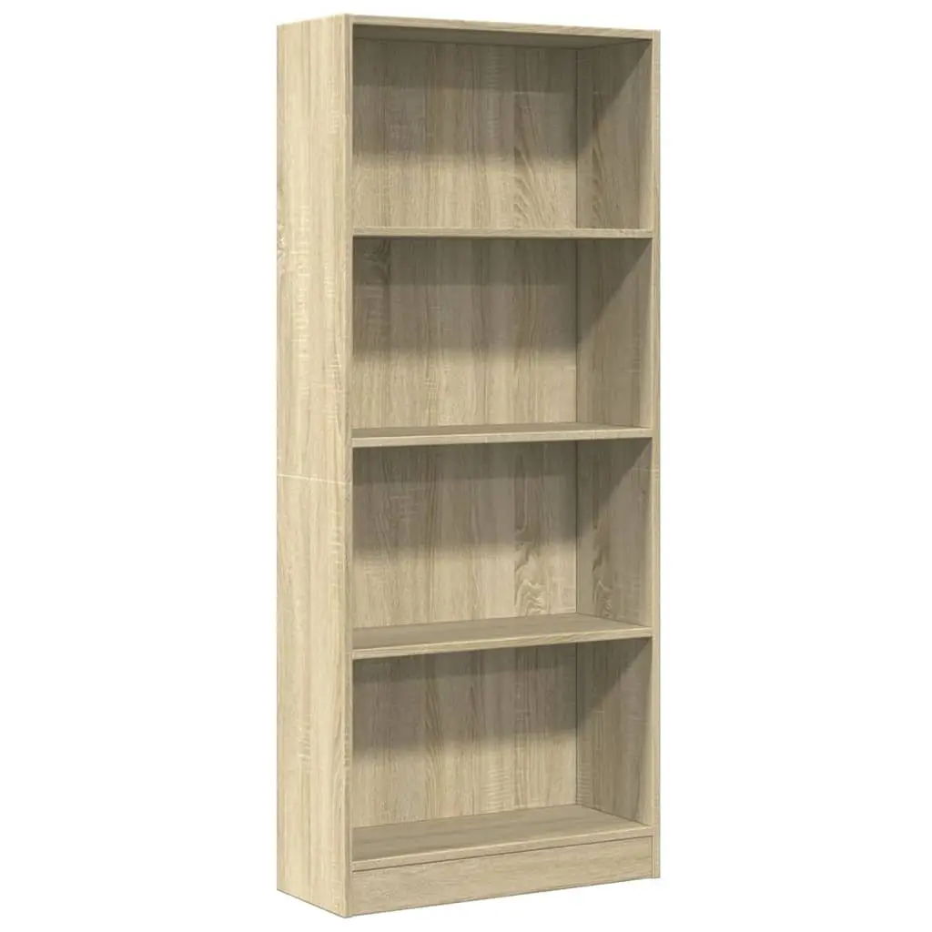 Bookcase Storage Shelving Unit Open Compartments Brown Standing Shelf Home