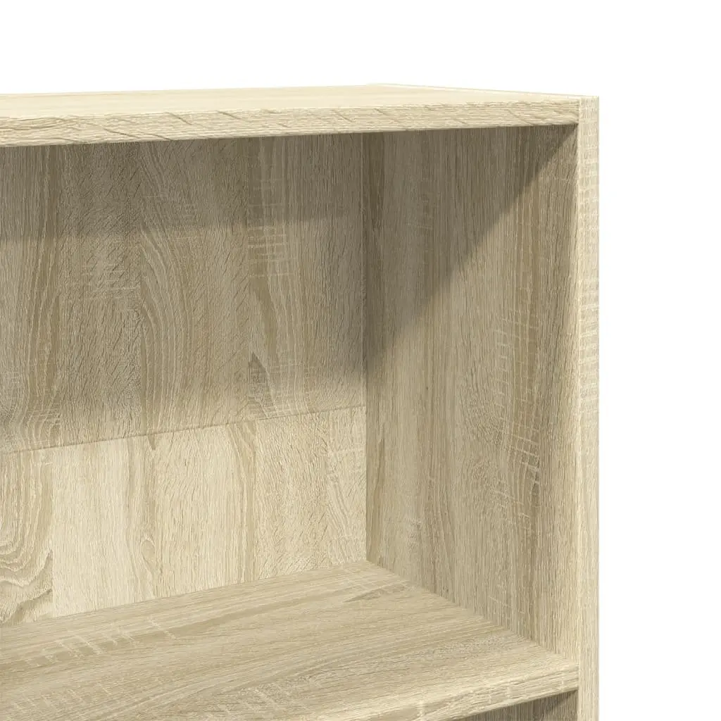 Bookcase Storage Shelving Unit Open Compartments Brown Standing Shelf Home
