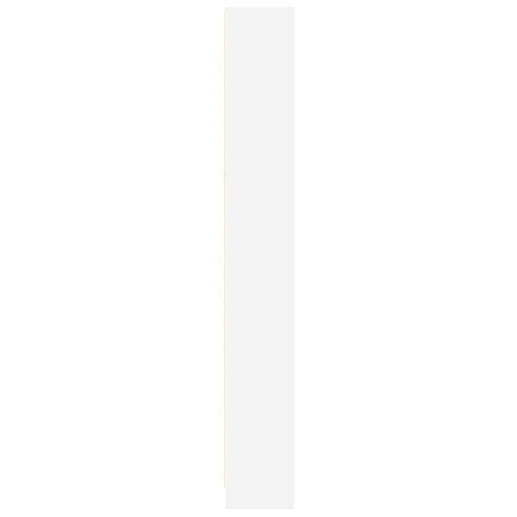 Bookcase Open Shelving White 60x24x176 cm Storage Cabinet Home Office Organiser