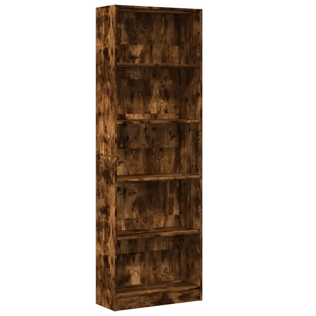 Smoked Oak Bookcase for Organizing