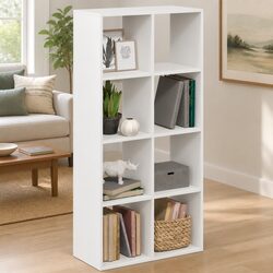 Organize Your Space with a White Bookcase Divider