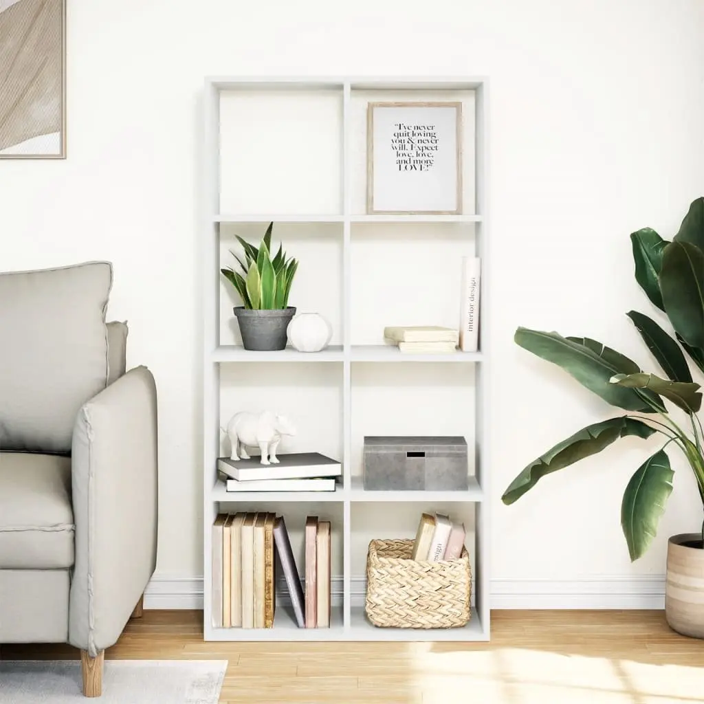 White Bookcase Divider