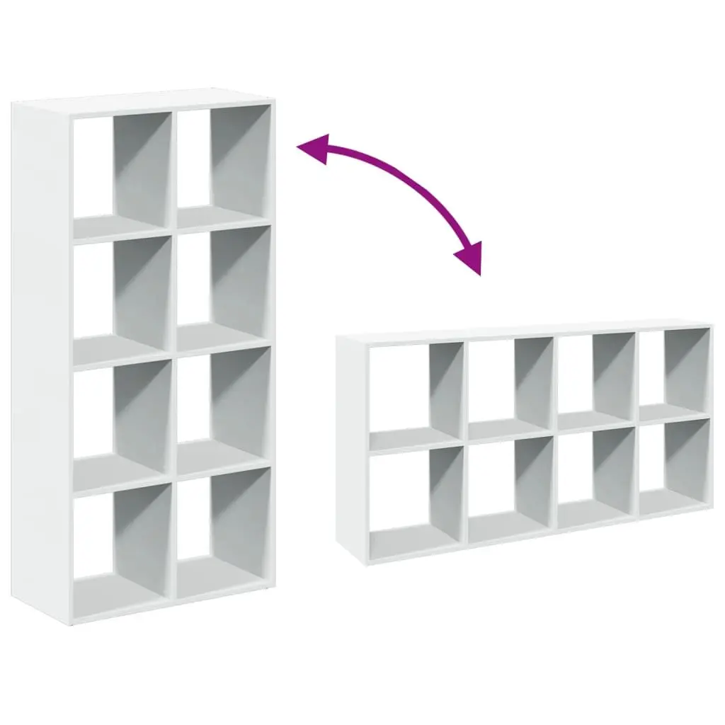White Bookcase Divider