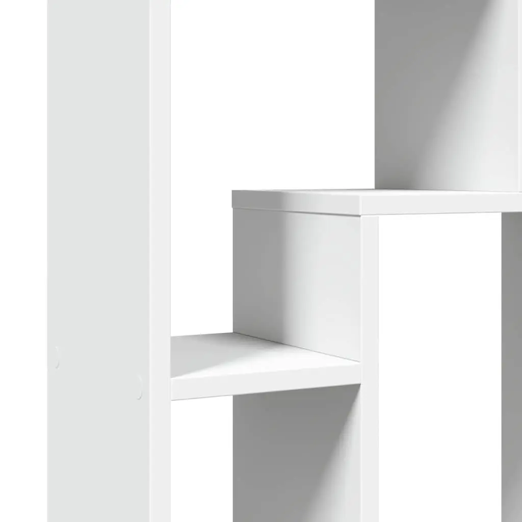 Bookcase White 63x20x90 cm Engineered Wood Storage Shelving Unit Display Shelf