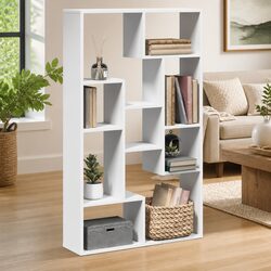 Your New White Bookcase 72x20x120.5 cm for Easy Organization