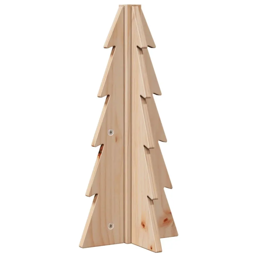Wooden Christmas Tree Decoration Natural Pine 49cm