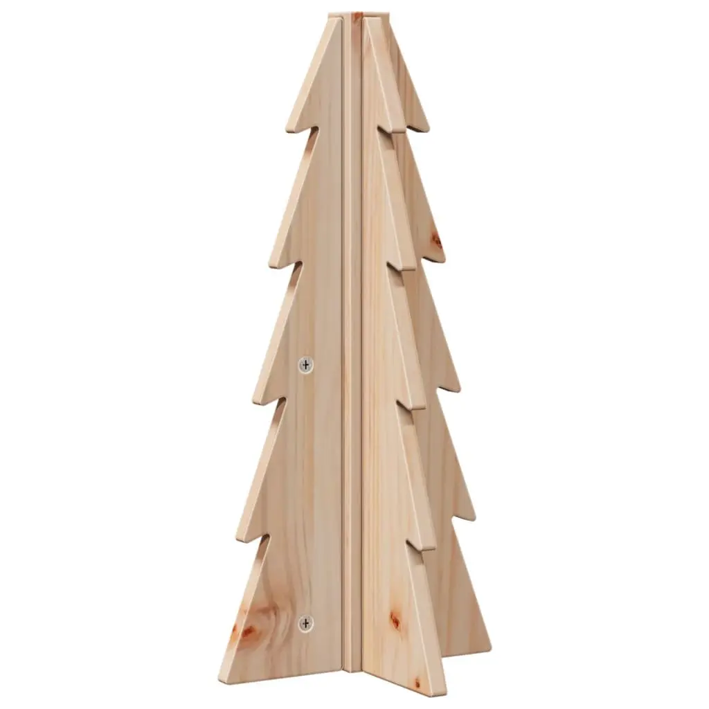 Wooden Christmas Tree Decoration Natural Pine 49cm