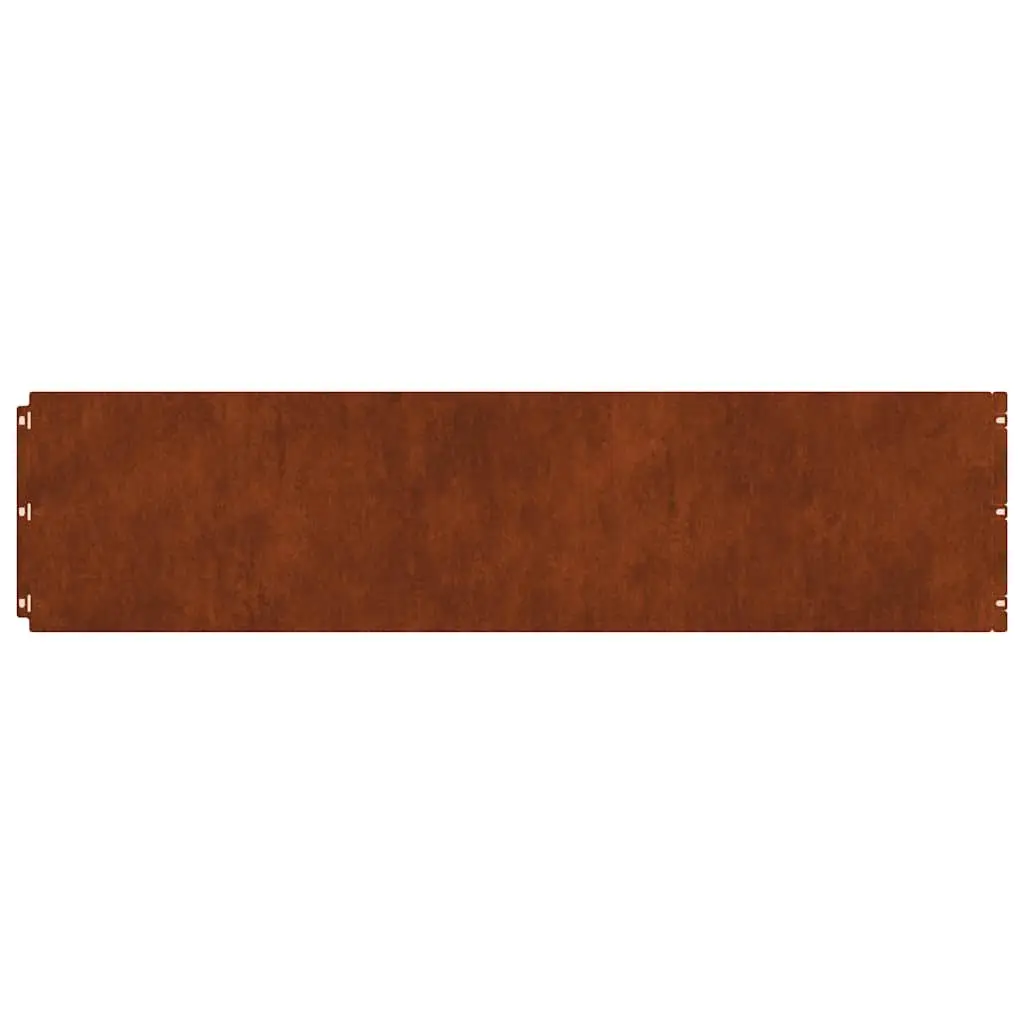 Lawn Edging Borders Flexible Weathering Steel Brown 25x103 cm 20 Piece