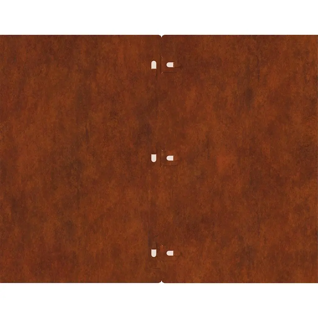 Lawn Edging Borders Flexible Weathering Steel Brown 25x103 cm 20 Piece