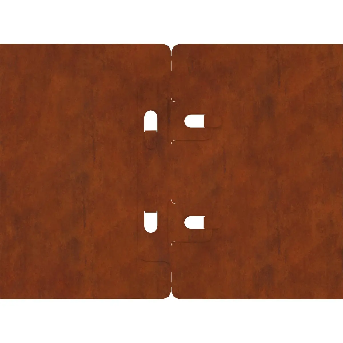 Garden Lawn Edging Border Flexible Weathering Steel 20x103cm 30 Piece