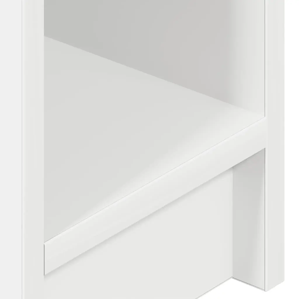 Bedside Cabinet with Drawer 2 pcs White Bedroom Storage Nightstand Furniture