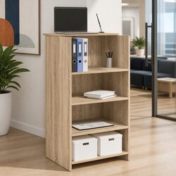 Your Ideal Brown Engineered Wood Reception Desk Awaits