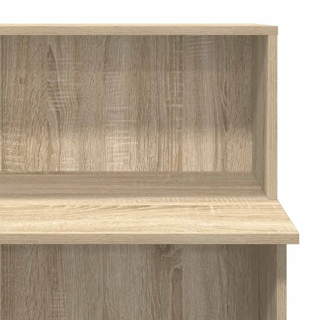 Reception Desk Engineered Wood Sonoma Oak Brown 100W x 50D x 103.5H cm