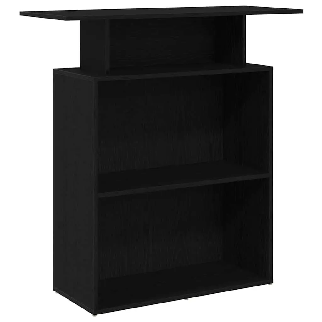 Black Reception Desk for Seamless Interactions