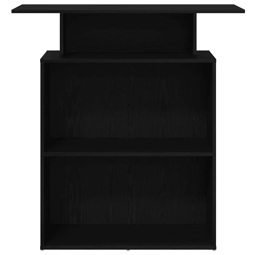 Black Reception Desk for Seamless Interactions