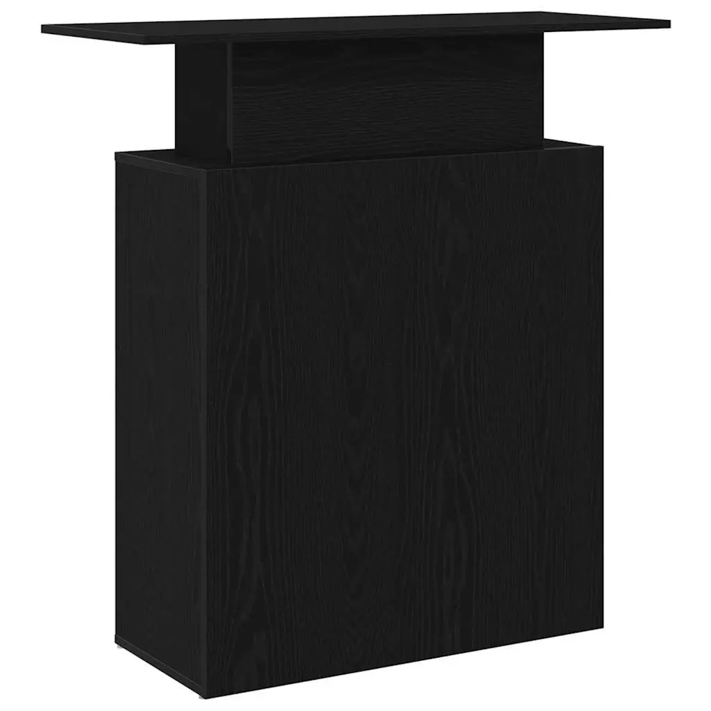 Black Reception Desk for Seamless Interactions