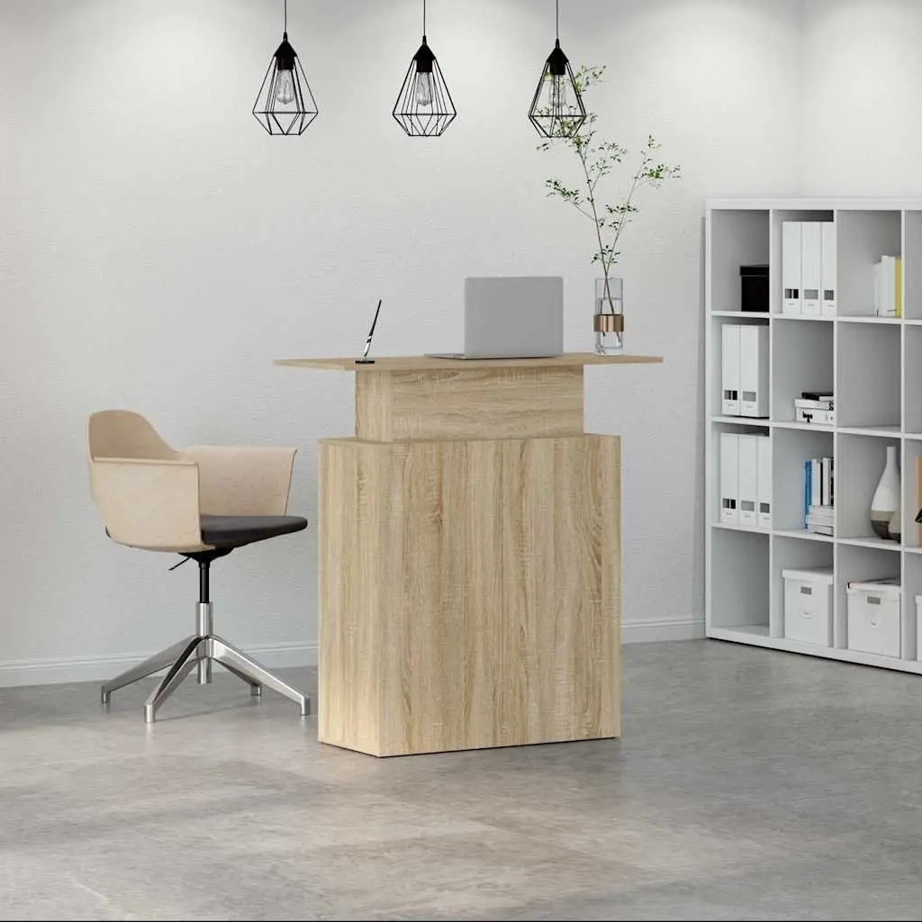 Reception Desk 100x40x104 cm in Sonoma Oak