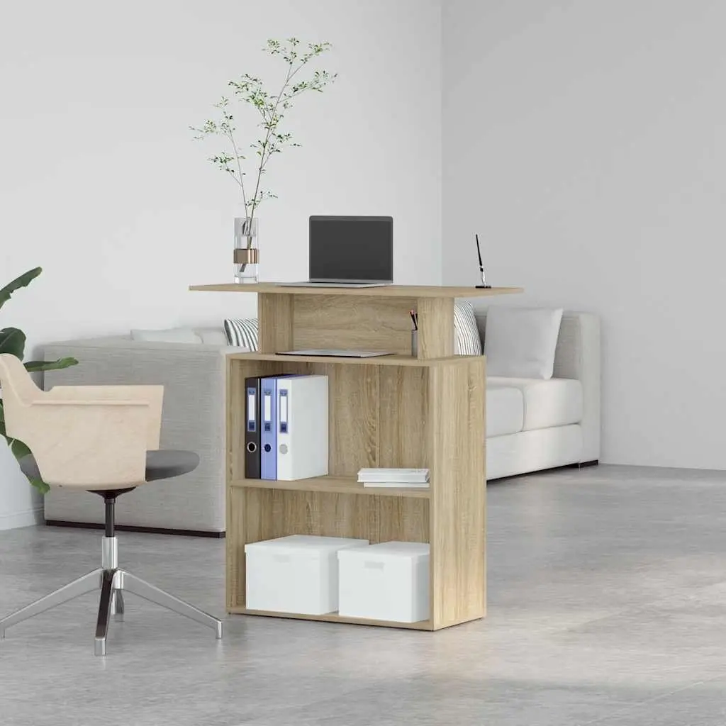 Reception Desk 100x40x104 cm in Sonoma Oak