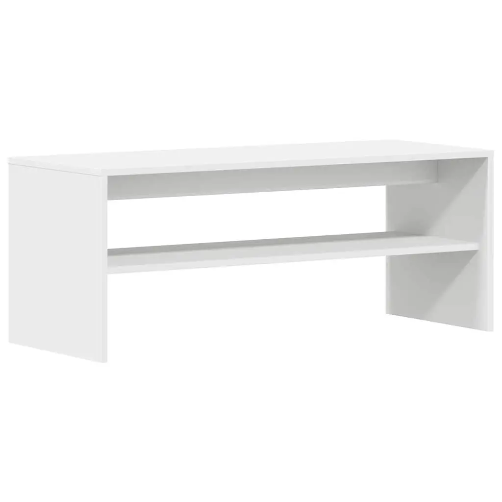TV Cabinet White 100x40x40 cm Engineered Wood Storage Unit Living Room
