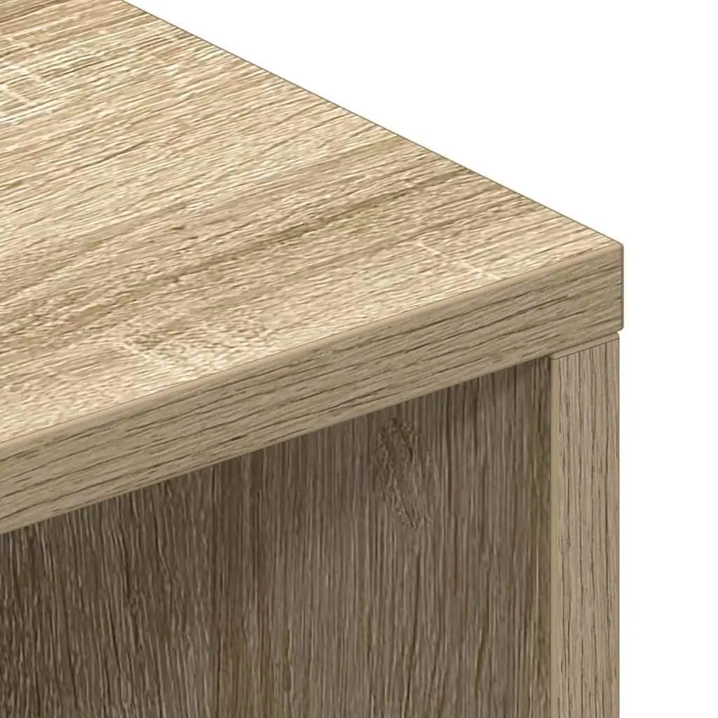 TV Cabinet Engineered Wood Brown Living Room Storage Unit 100x40x40cm