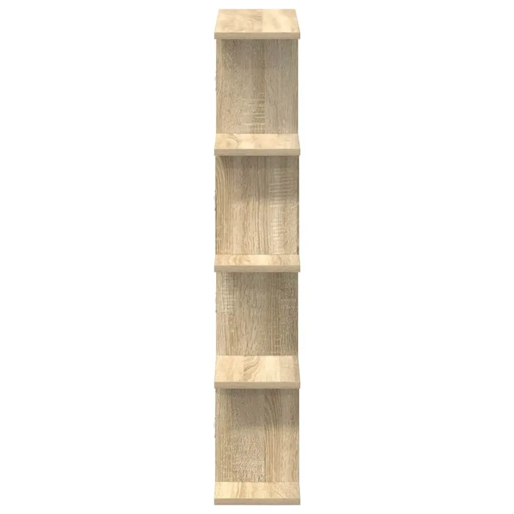 Wall Cube Shelf Floating Storage Box 15 Compartments Brown