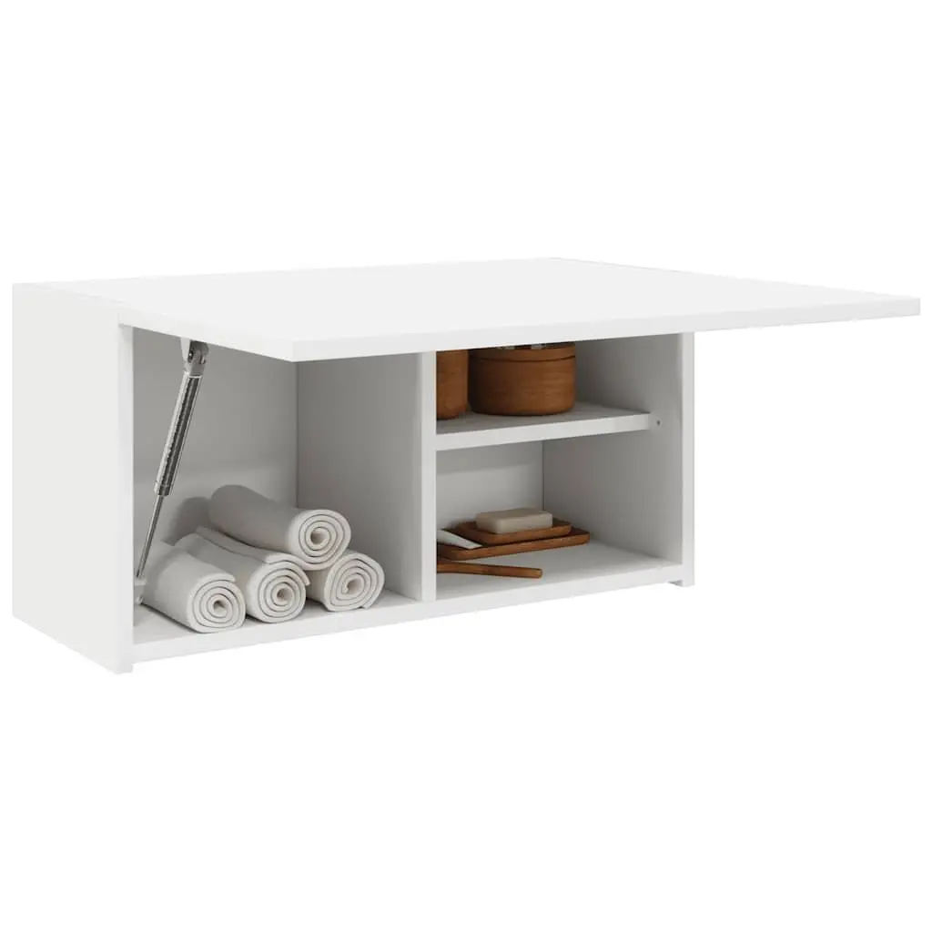 Bathroom Wall Cabinet White 60x25x30 cm Storage Unit