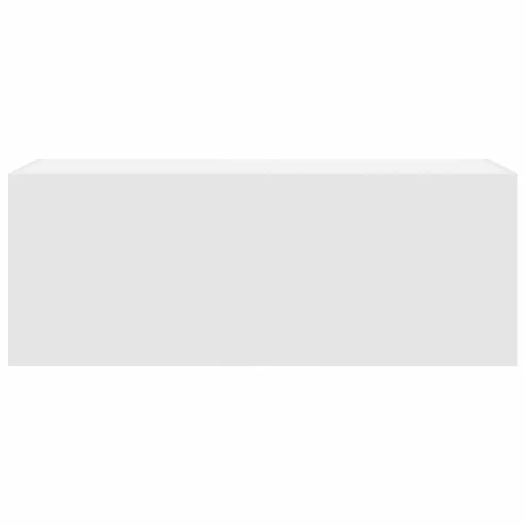 Bathroom Cabinet White Wall-Mounted Organizer 80x25x40 cm