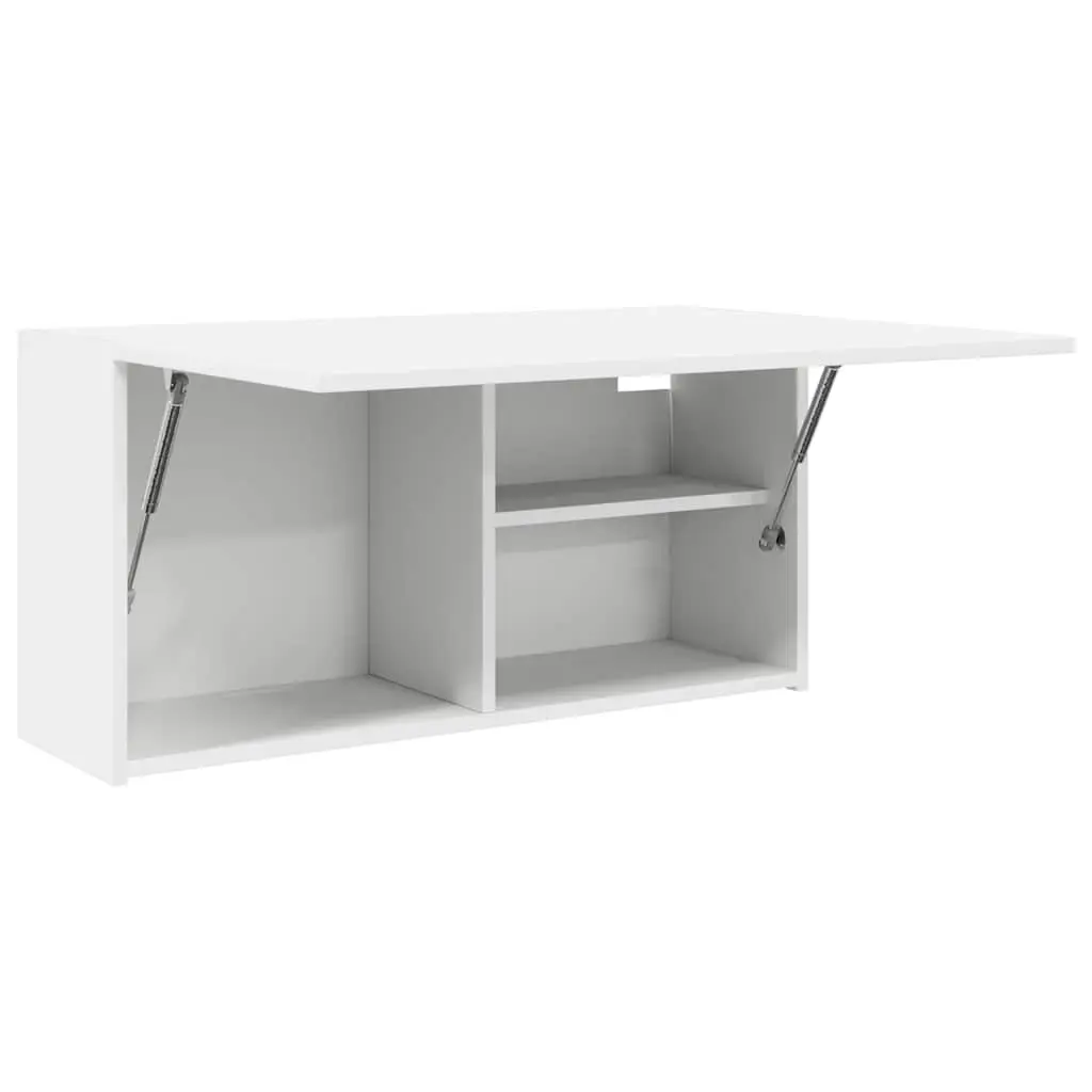 Bathroom Cabinet White Wall-Mounted Organizer 80x25x40 cm