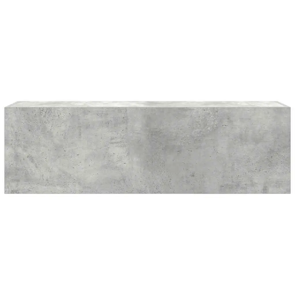 Bathroom Wall Cabinet Grey Engineered Wood 100x25x30 cm