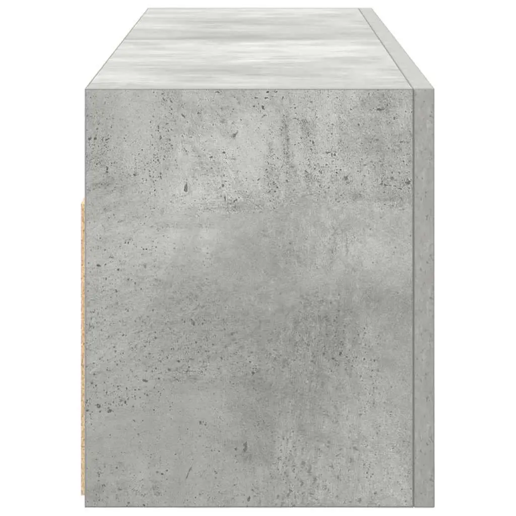 Bathroom Wall Cabinet Grey Engineered Wood 100x25x30 cm