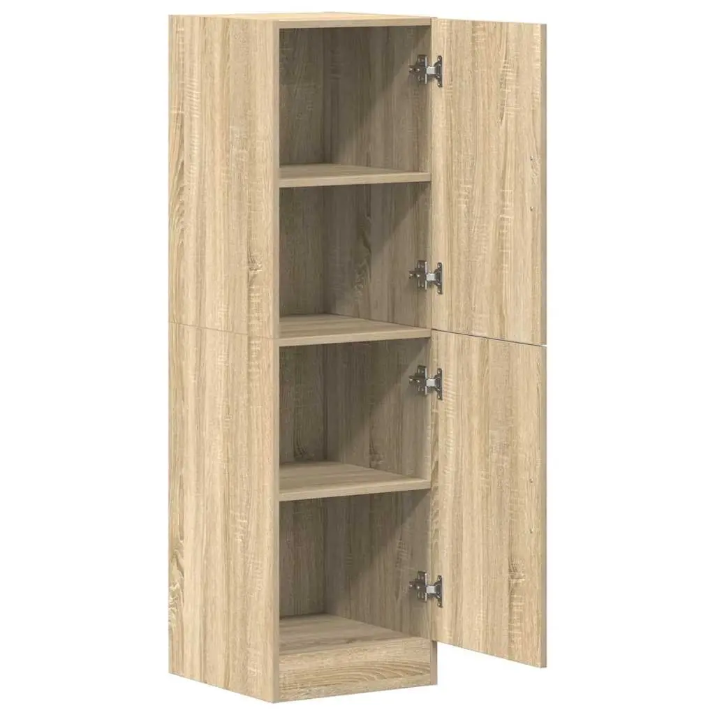 Kitchen Cabinet Sonoma Oak Storage Unit Engineered Wood Brown 38x41.5x131.5 cm