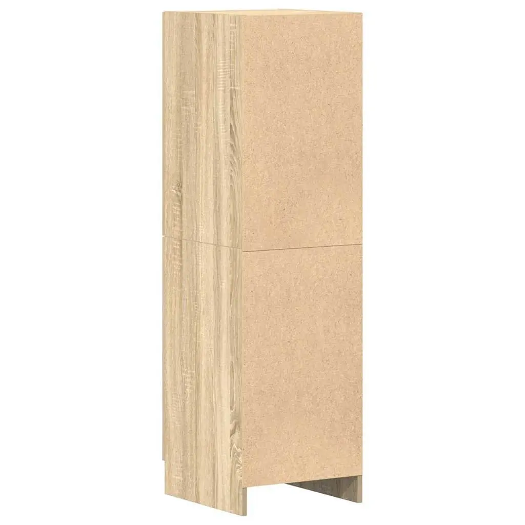 Kitchen Cabinet Sonoma Oak Storage Unit Engineered Wood Brown 38x41.5x131.5 cm