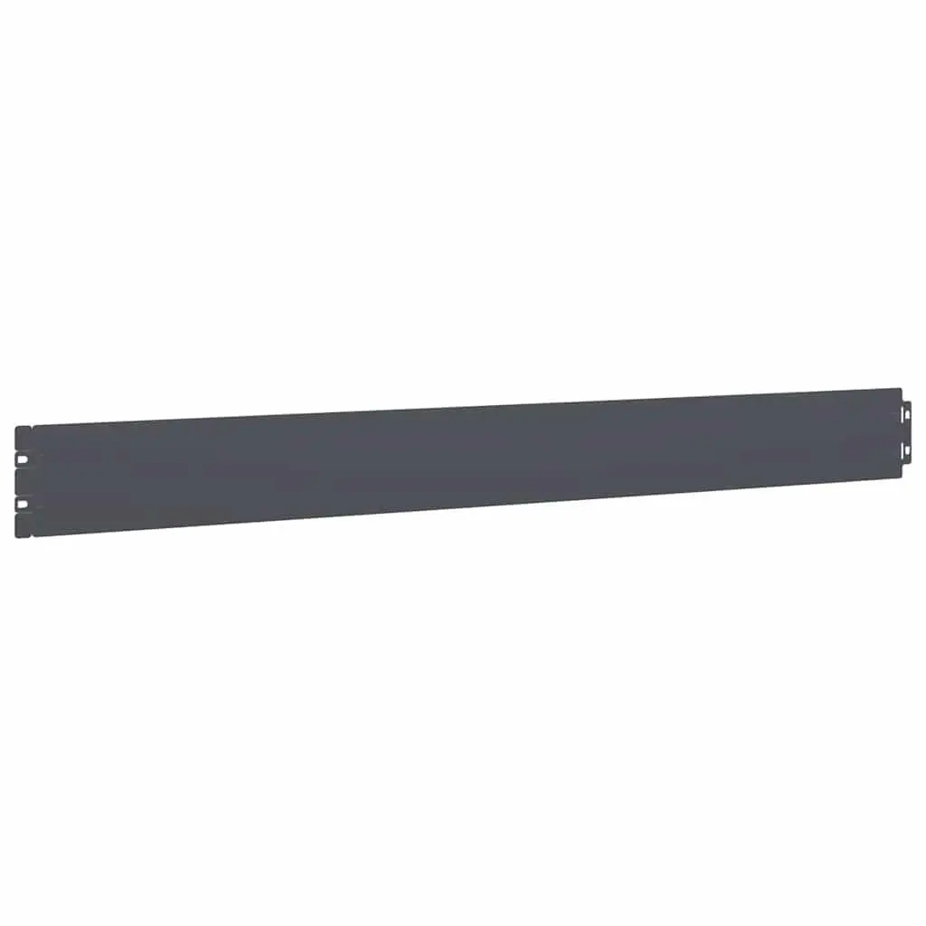 Lawn Edging Flexible Anthracite Cold-Rolled Steel 10 Pieces