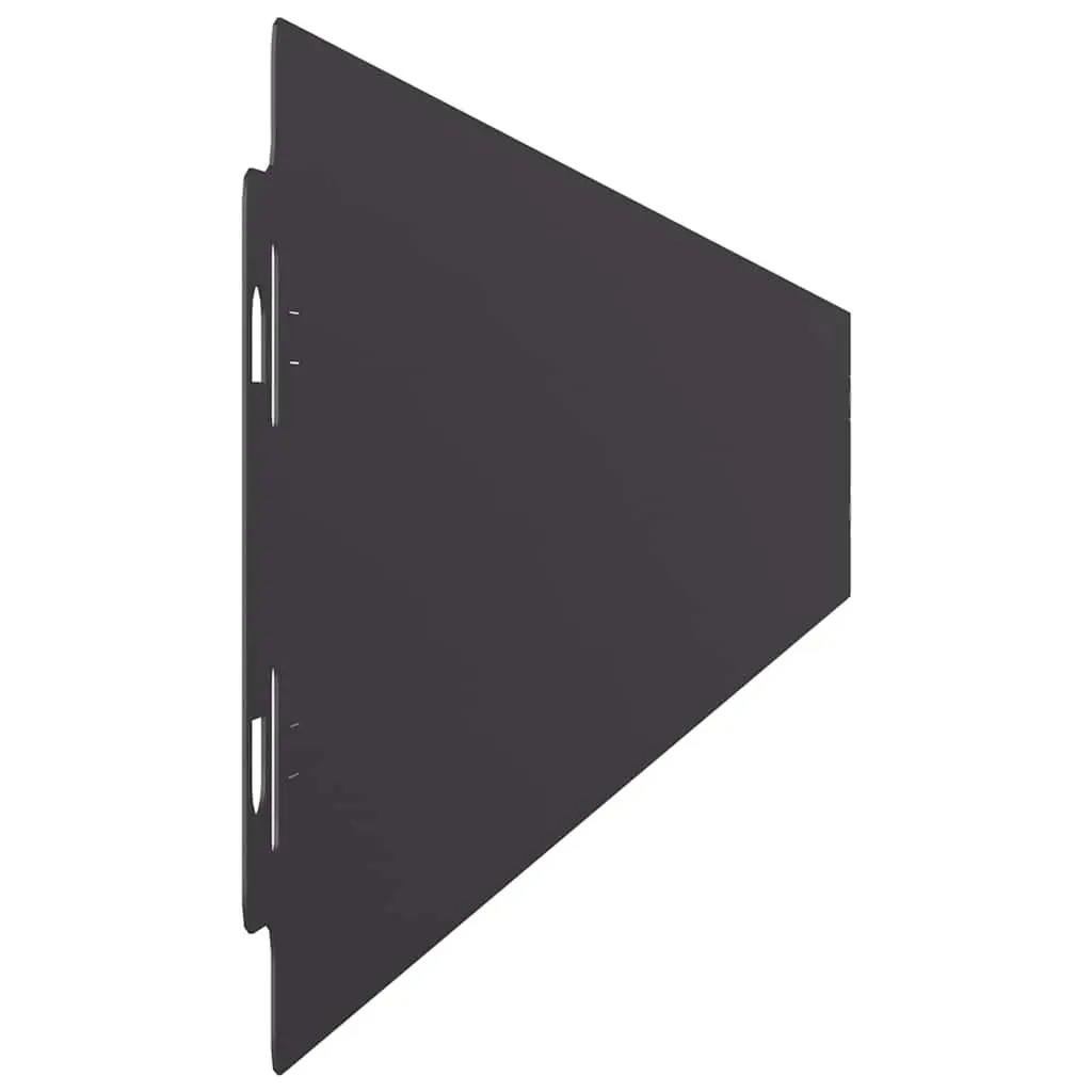 Garden Lawn Edging Cold-Rolled Steel Borders Black 10x103 cm