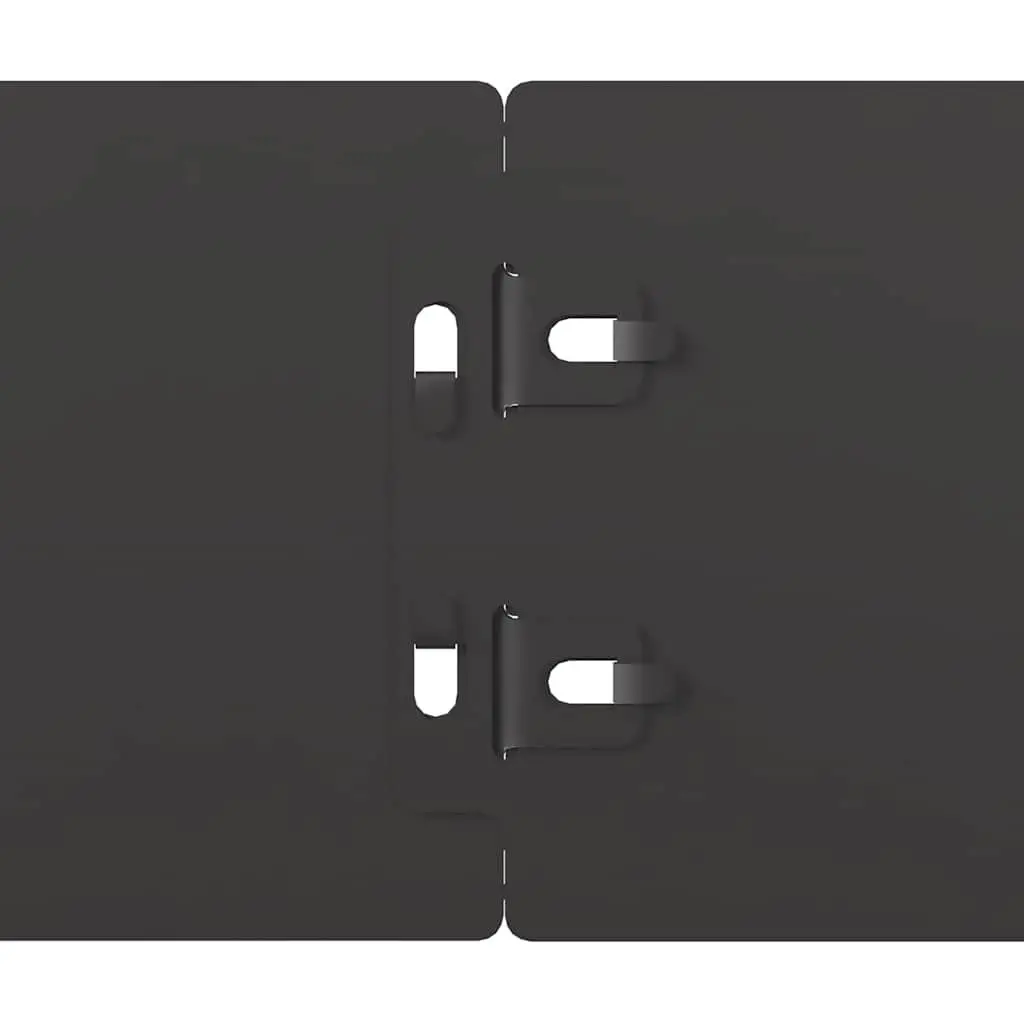 Garden Lawn Edging Cold-Rolled Steel Borders Black 10x103 cm