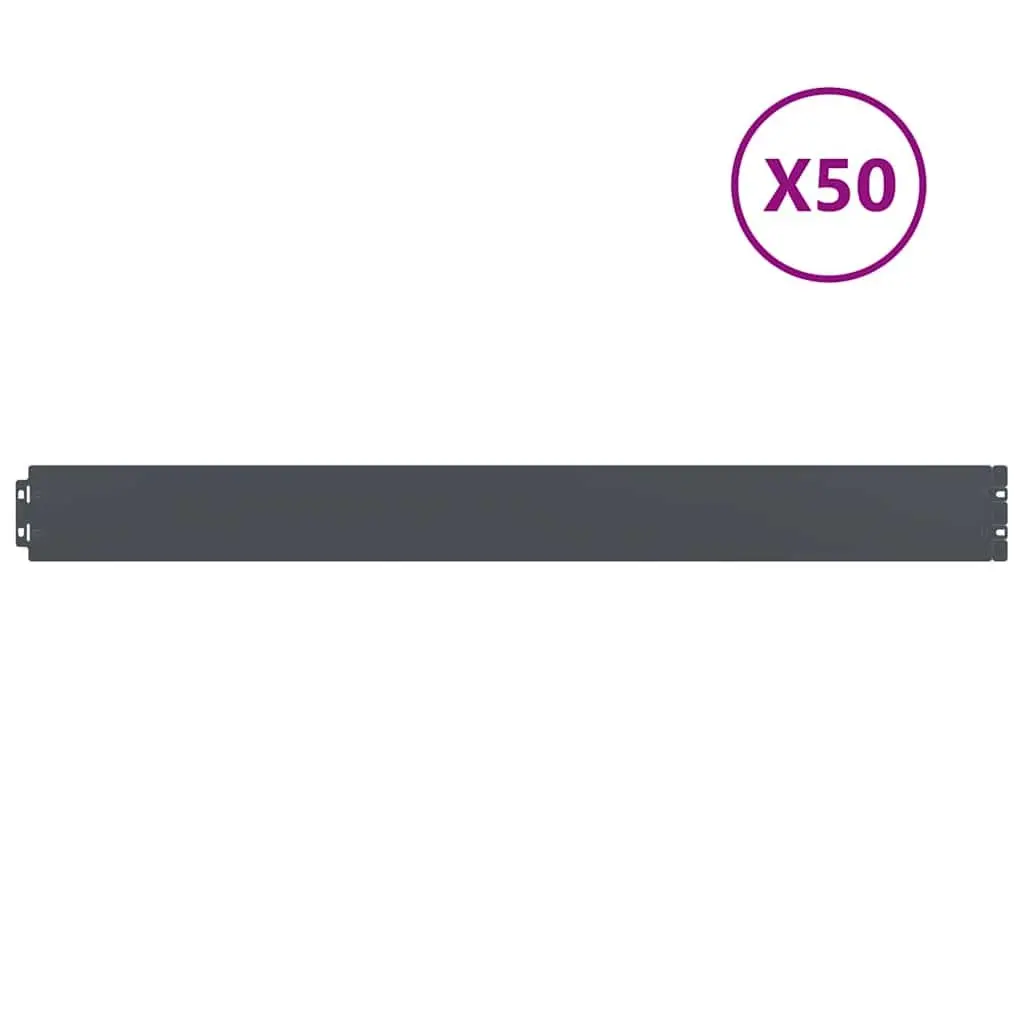 Garden Lawn Edging Steel Borders Flexible Bendable Landscape Boundary 50 Pieces