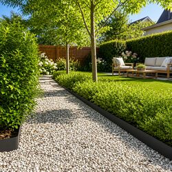 Friendly Lawn Edging – 10 Black Steel Pieces for You