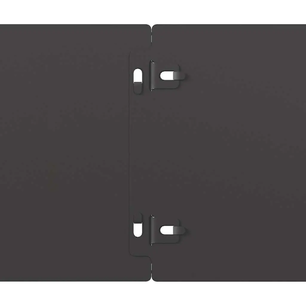 Garden Lawn Edging Black Borders Steel 15 x 103 cm 10 Pieces