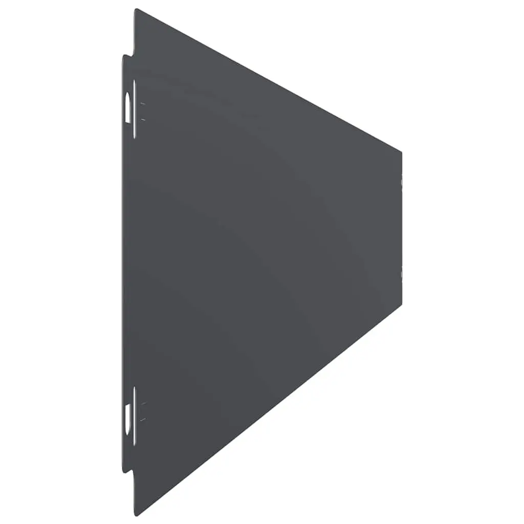 Lawn Edging Steel Borders Black 15x103 cm 10 Piece
