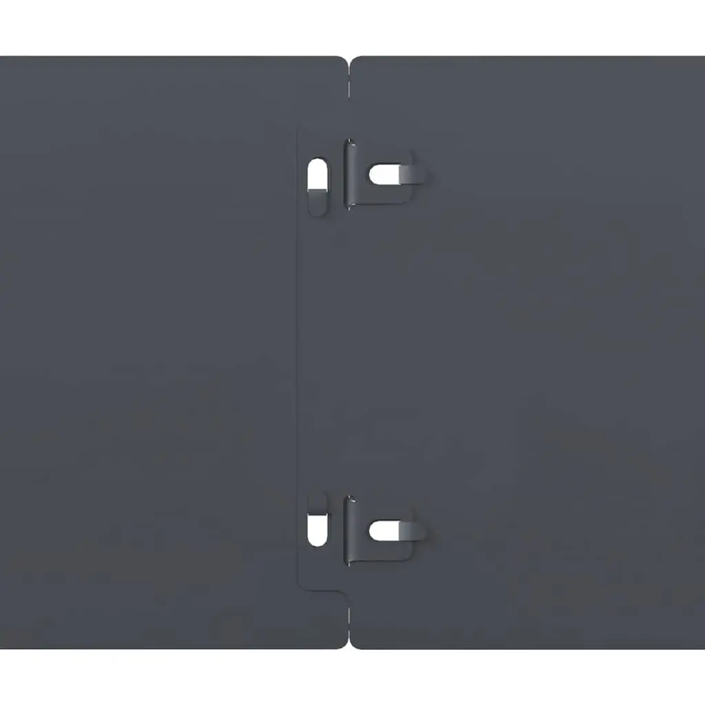 Lawn Edging Steel Borders Black 15x103 cm 10 Piece